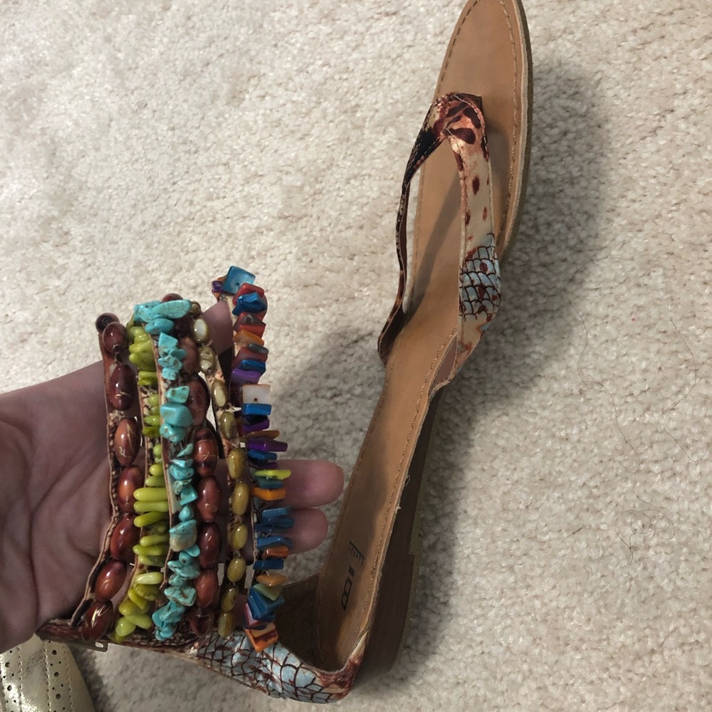 Bakers beaded sandals